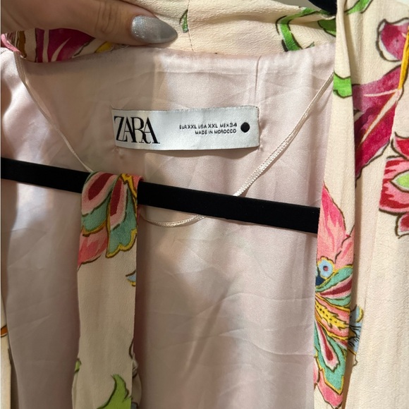 Zara Multicolor Floral Printed Kimono with pocket size xxl - Picture 8 of 12